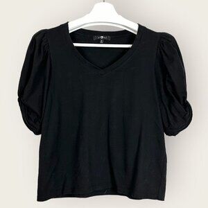 7 For All Mankind Knot Sleeve Top